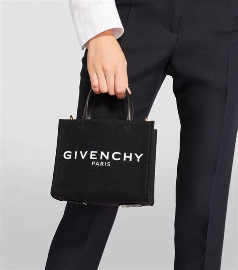 givenchy mini g tote shopping bag in canvas|Givenchy pandora mini crossbody bag.